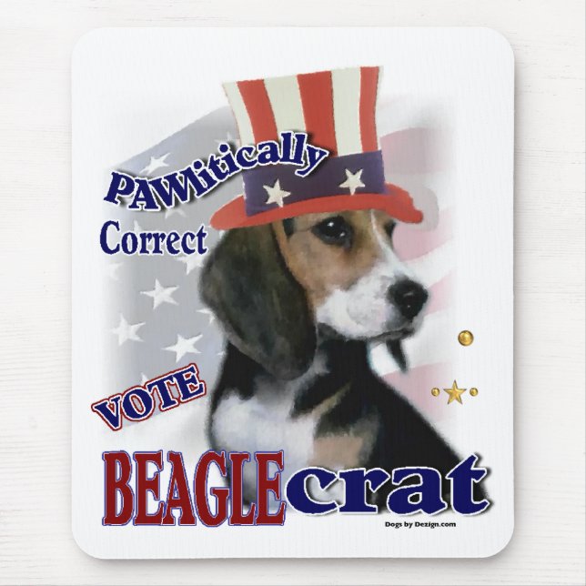 Beagle Geschenke Mousepad (Vorne)
