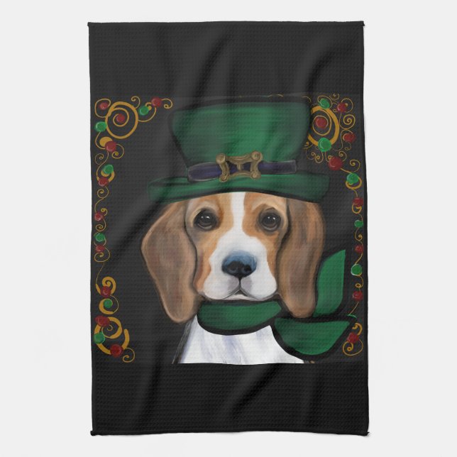 Beagle Geschirrtuch (Vertikal)