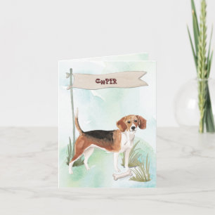 Beagle Glückwunsch zum neuen Hund