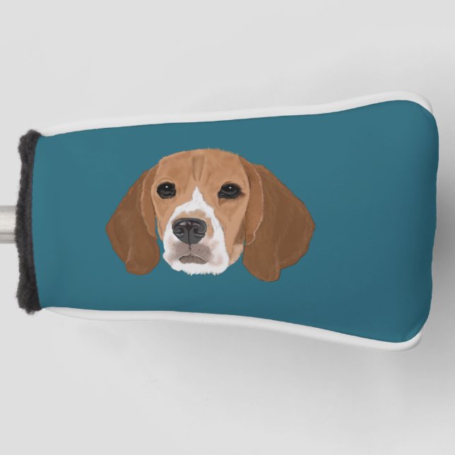 Beagle Golf Head Cover Headcover (Vorderseite)