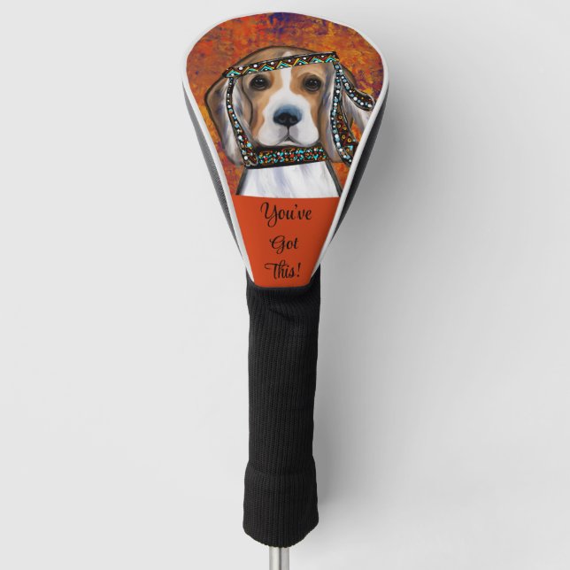 Beagle Golf Headcover (Vorderseite)