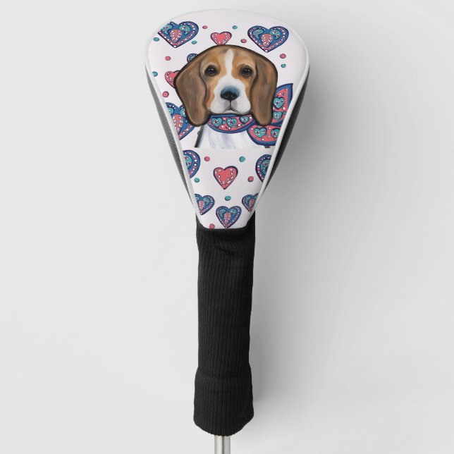 Beagle Golf Headcover (Vorderseite)