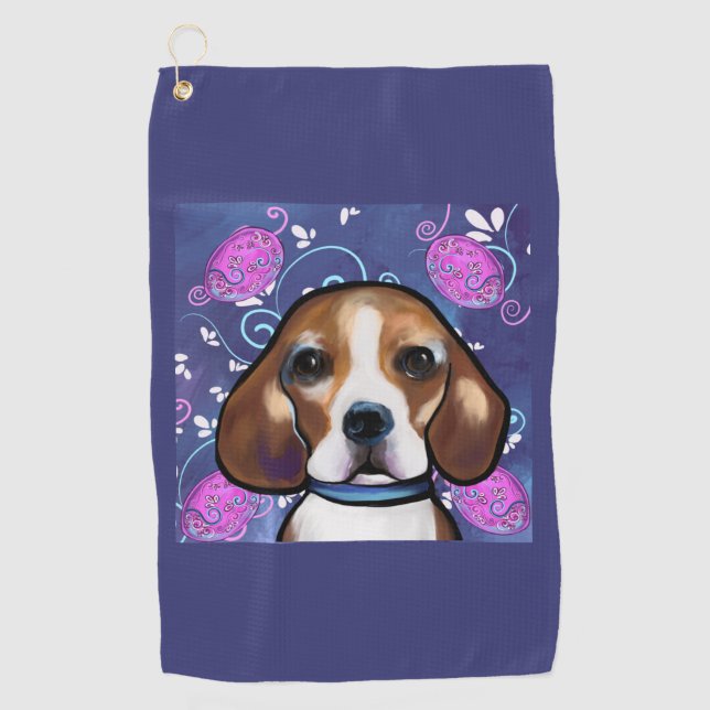 Beagle Golfhandtuch (Vorderseite)
