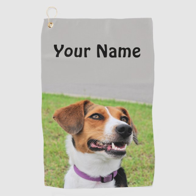 Beagle Golfhandtuch (Vorderseite)