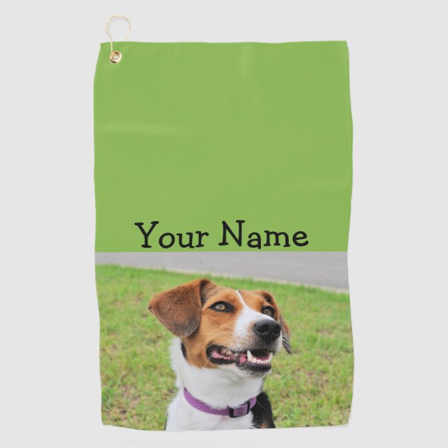 Beagle Golfhandtuch (Vorderseite)