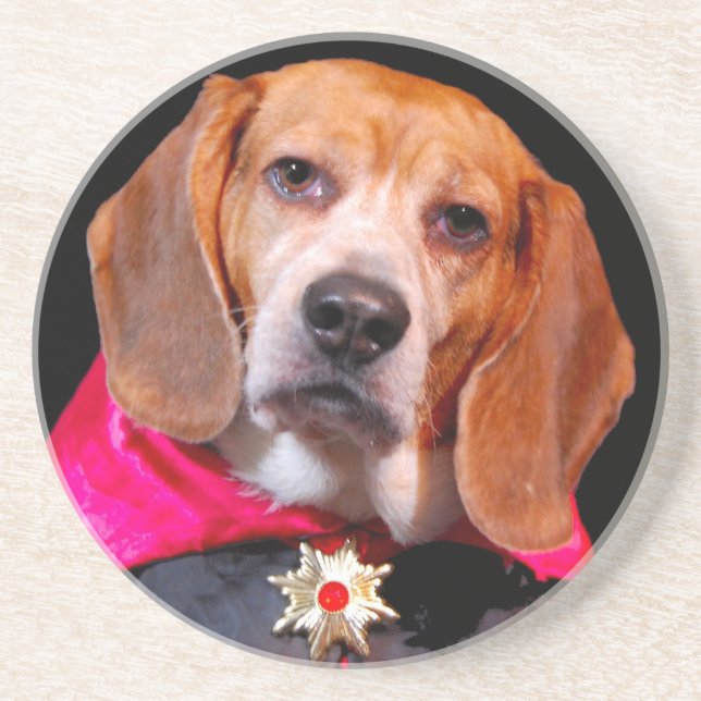 Beagle gothique, dessous de verre de Lugosi de (Devant)