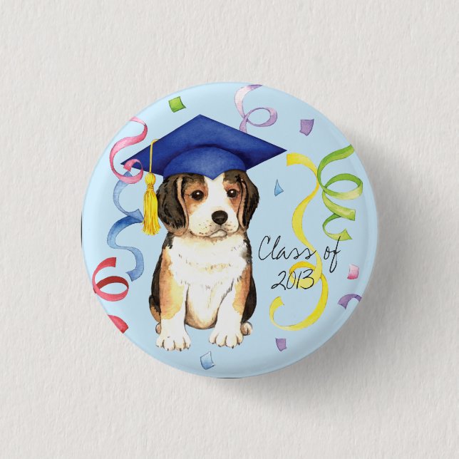 Beagle Graduate Button (Vorderseite)