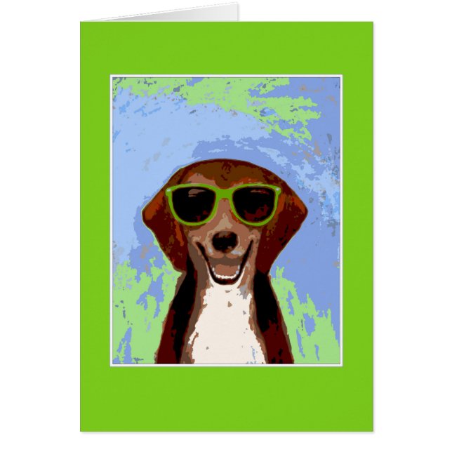 Beagle - grüner Rahmen (Vorne)