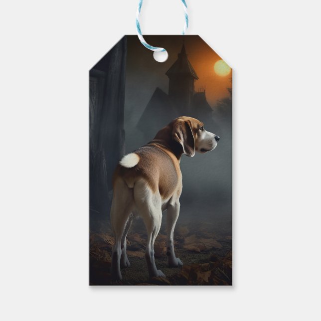 Beagle Halloween Beängstigend Geschenkanhänger (Vorderseite)