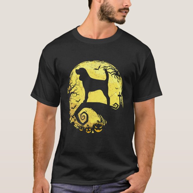 Beagle Halloween für Damen Kinder T-Shirt (Vorderseite)