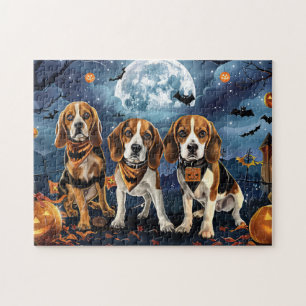 Beagle Halloween Gruselig