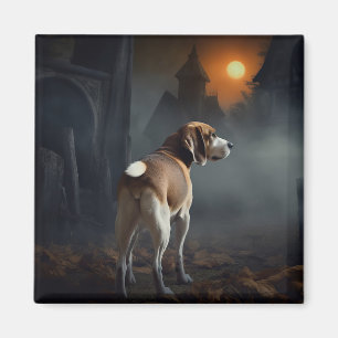 Beagle Halloween Gruselig  Magnet