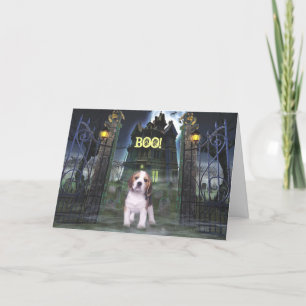 Beagle Halloween-Grußkarte Karte