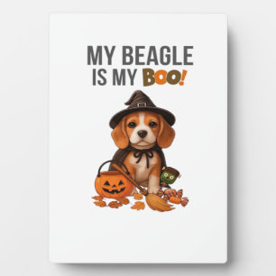 Beagle Halloween-Kostüm  Mein Beagle ist mein Boo- Fotoplatte