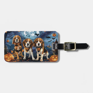 Beagle Halloween Spooky Gepäckanhänger