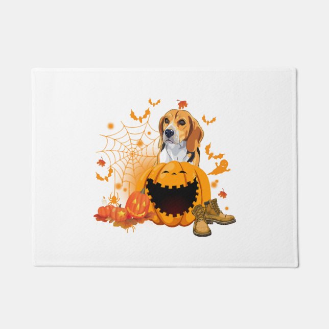 Beagle Halloween T-ShirtBeagle Hund Halloween Fußmatte (Vorderseite)