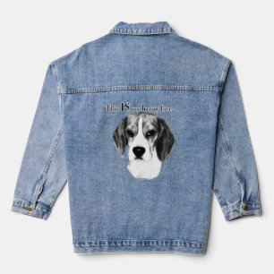 Beagle Happy Face Denim Jacket Jeansjacke