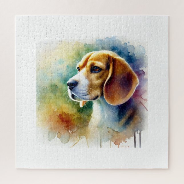 Beagle Harrier Dog 010824AREF102 - Watercolor (Vertikal)