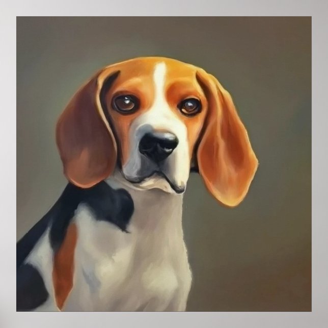 Beagle-Harrier Dog Poster (Vorne)