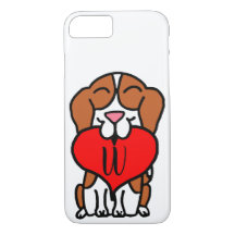 Beagle Heft Cartoon Monogramm