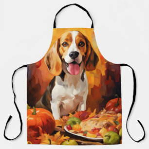 Beagle Herbst Erntedank Schürze