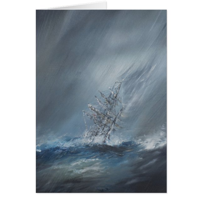 Beagle HMS à Storm au large du Cap Horn 24 décembr (Devant)