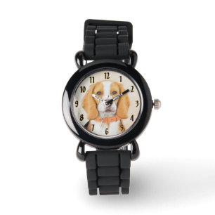 Beagle Hound Dog Malerei Original Tierart Armbanduhr