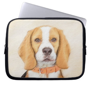 Beagle Hound Dog Malerei Original Tierart Laptopschutzhülle