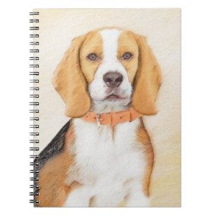 Beagle Hound Dog Malerei Original Tierart Notizblock