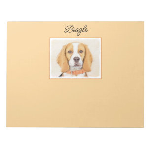 Beagle Hound Dog Malerei Original Tierart Notizblock
