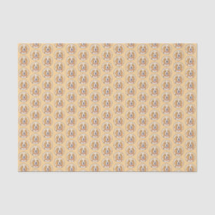 Beagle Hound Dog Malerei Original Tierart Seidenpapier