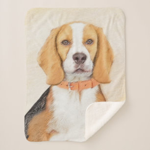 Beagle Hound Dog Malerei Original Tierart Sherpadecke