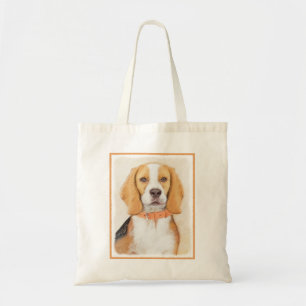 Beagle Hound Dog Malerei Original Tierart Tragetasche