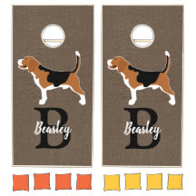 Beagle Hound Hund Beagle Monogramm Nachname