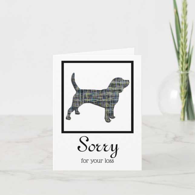 Beagle Hound Hund Begleitheitskarte Karte (Vorderseite)