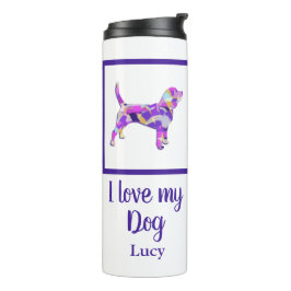 Beagle Hound Hund Niedliche Silhouette PPY&B Thermosbecher