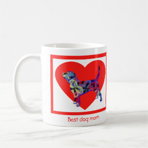 Beagle Hound Hund Red Valentine's Day Coffee Tasse