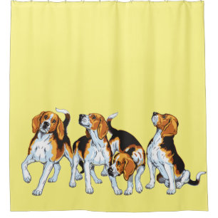 Beagle Hounds Duschvorhang