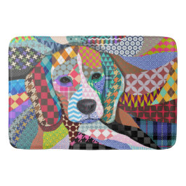 Beagle Hund 161 Badematte