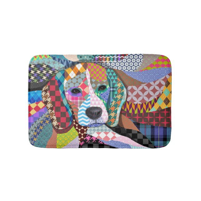 Beagle Hund 161 Badematte (Vorderseite)
