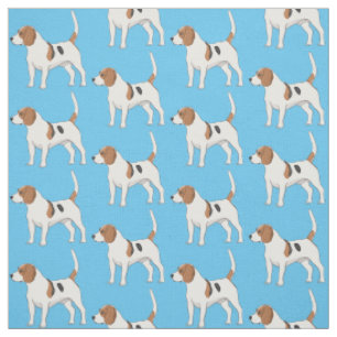 Beagle-Hund Cartoon-Illustration Stoff