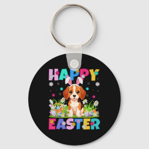Beagle Hund Frohe Ostern Eierjagd Hasenohren Beagl Schlüsselanhänger