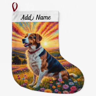 Beagle-Hund Großer Weihnachtsstrumpf