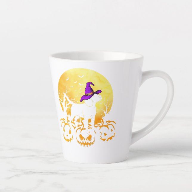 Beagle Hund Halloween Kostümhund Lover Milchtasse (Rechts)