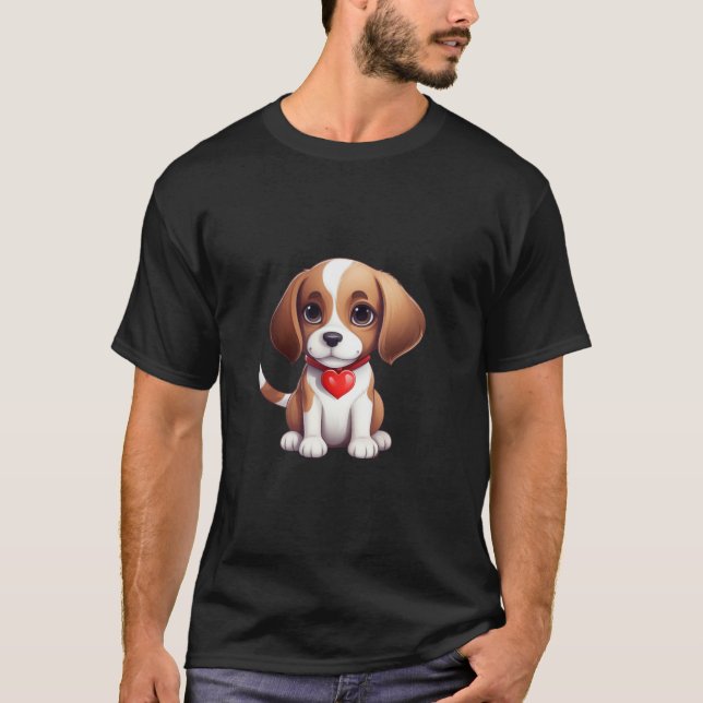 Beagle Hund Lover Mama Valentine s Day Long Sleeve T-Shirt (Vorderseite)