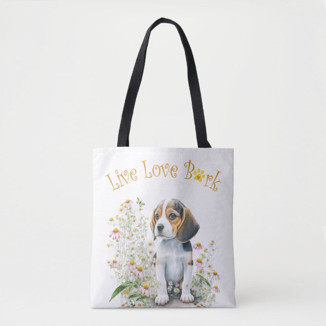 Beagle Hund Mama Bläschen Tasche (Vorderseite)