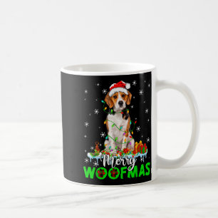 Beagle Hund Merry Woofmas Lustige Weihnachtsbeleuc Kaffeetasse