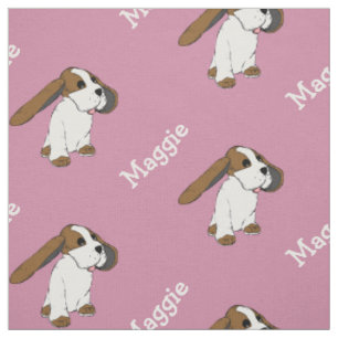 Beagle Hund mit dem Namen Blush Pink Stoff von der