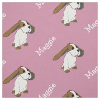 Beagle Hund mit dem Namen Blush Pink Stoff von der