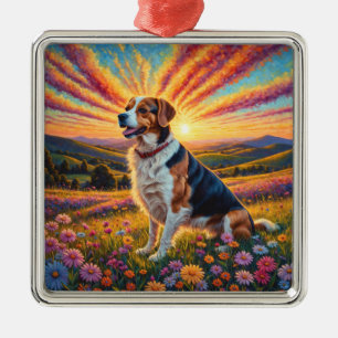Beagle-Hund Ornament Aus Metall